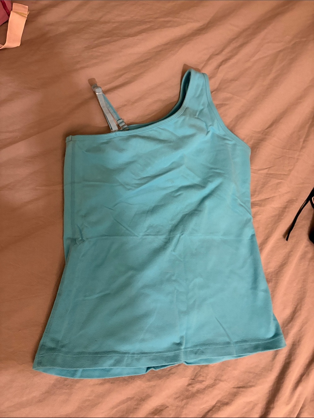 Beyond Yoga Aqua One-Shoulder Active Tank sexy